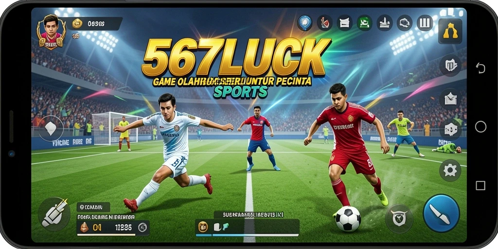 Tampak menegangkan saat pemain berkompetisi di lapangan dalam 567LUCK.