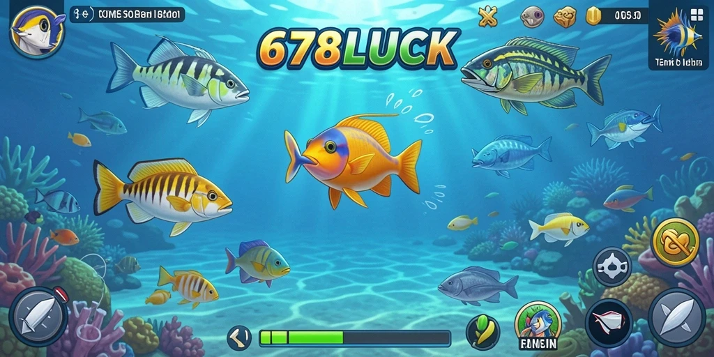 Screenshot gameplay 678LUCK menampilkan aksi Tembak Ikan yang mendebarkan.