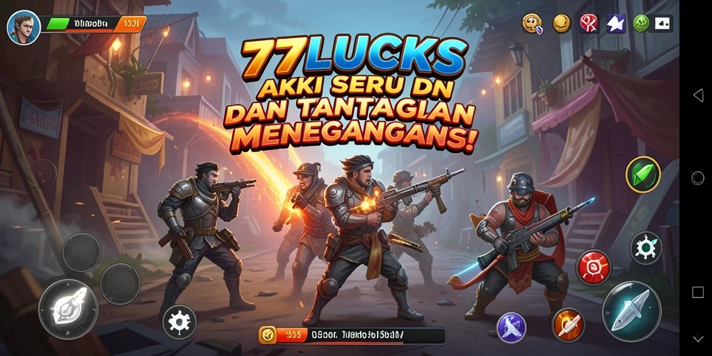 Screenshot gameplay 77LUCKS yang seru dan menegangkan.