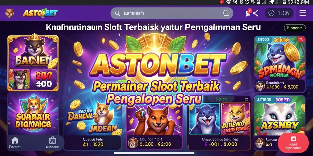Menampilkan gameplay seru di ASTONBET dengan berbagai mesin slot.