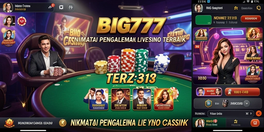 Screenshot gameplay Live Casino yang mendebarkan di BIG777.