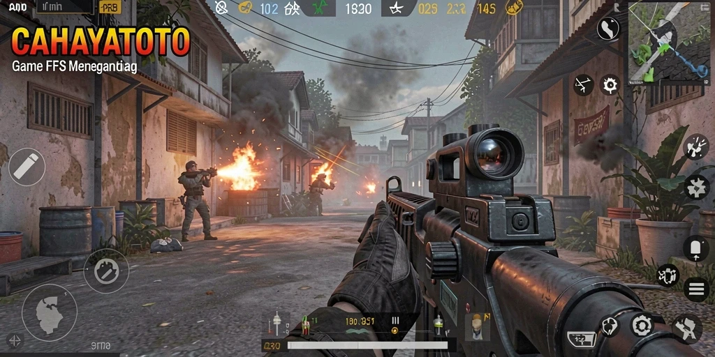 Tampilan gameplay intens di CAHAYATOTO dengan aksi penuh adrenalin.