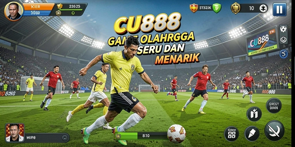 Tampilan gameplay seru di CU888 dengan berbagai cabang olahraga.