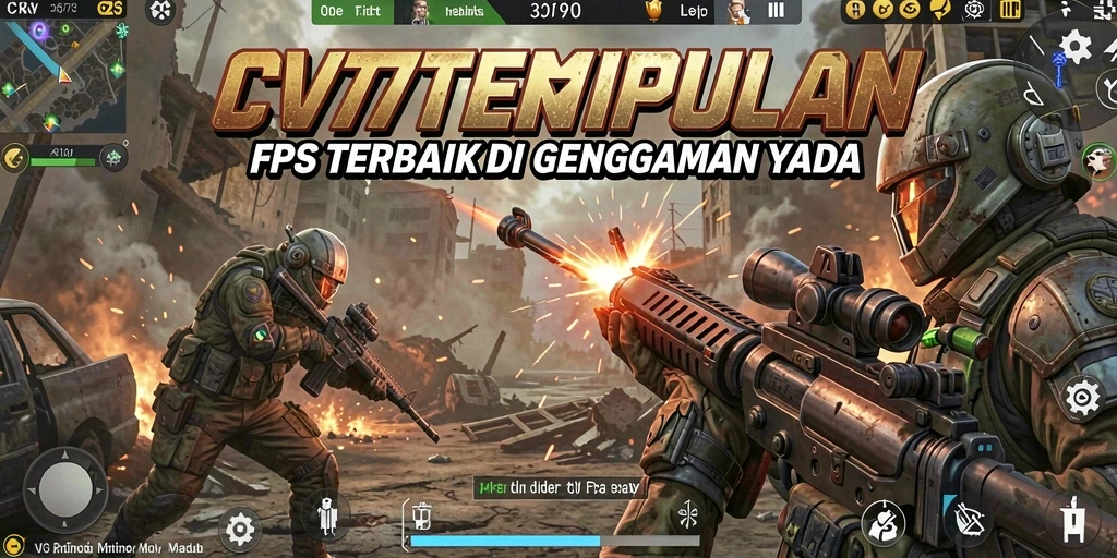 Tampilan gameplay intens dari CV777 dalam pertempuran FPS.