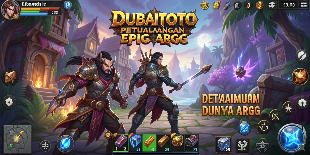 Tampilan gameplay DUBAITOTO yang memukau dan penuh aksi ARPG.