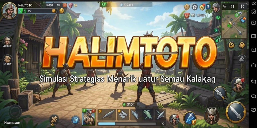 Tampilan gameplay HALIMTOTO yang menarik dan interaktif.