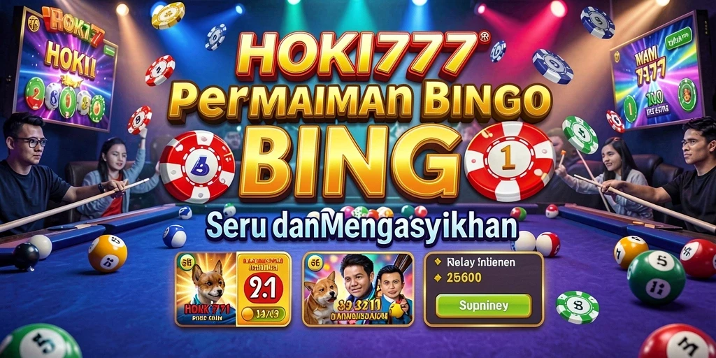 Screenshot utama HOKI777 menampilkan gameplay Bingo yang menarik.