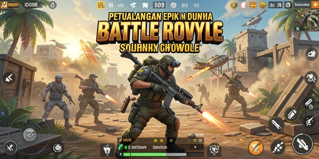 Gameplay seru di ID098 dengan aksi Battle Royale yang mendebarkan.