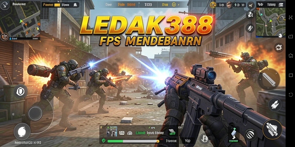 Screenshot LEDAK388 menampilkan aksi tembak-menembak yang mendebarkan.