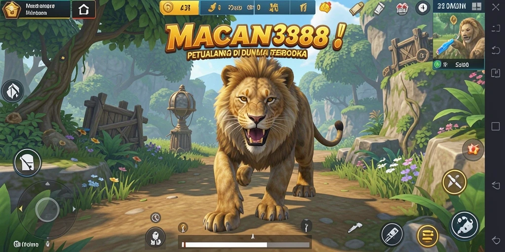 Tampilan gameplay Open World yang menakjubkan di MACAN388.
