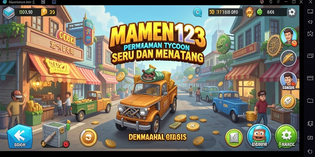 Tampilan gameplay MAMEN123 yang seru dan menantang.