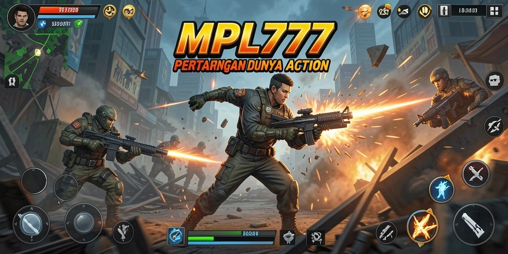 Screenshot MPL777 menampilkan pertarungan yang intens dan grafis menawan.