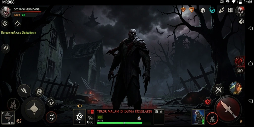 Screenshot menampilkan gameplay menegangkan dari MR888.