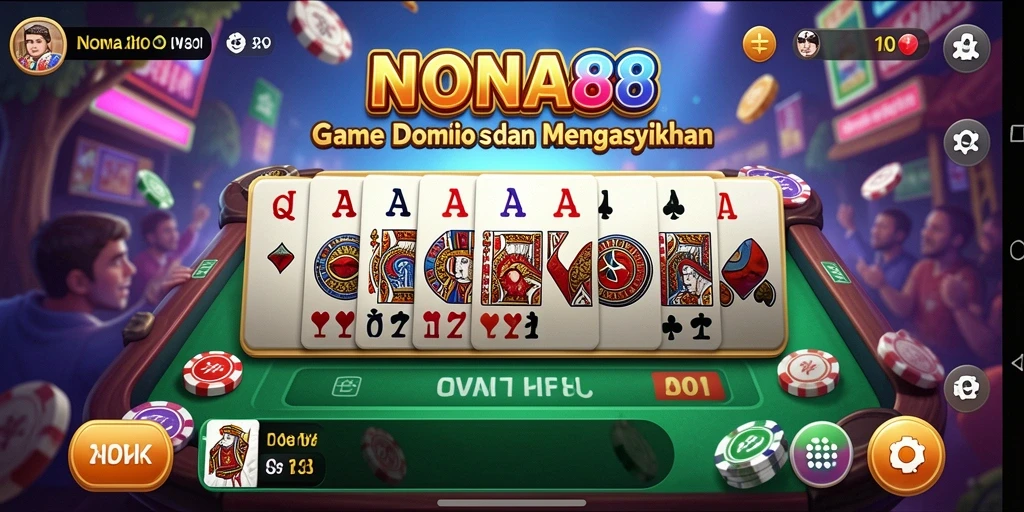 Gameplay seru dari NONA88 dengan berbagai mode Domino.