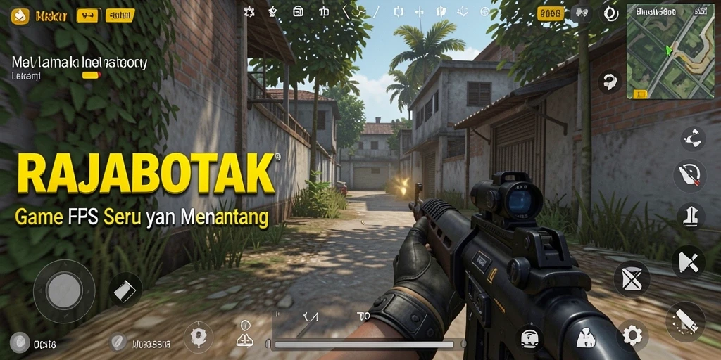 Tangkapan layar gameplay RAJABOTAK menampilkan aksi seru dalam permainan FPS.