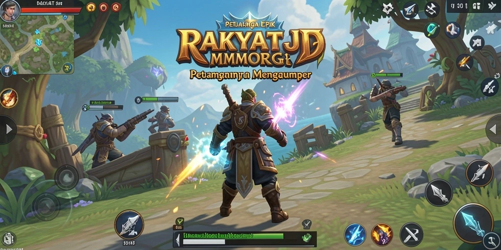 Gameplay RAKYATJP yang menakjubkan di dalam dunia MMORPG.
