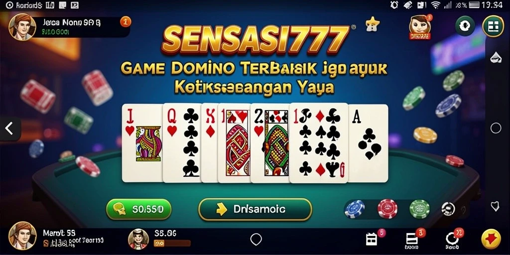 Gameplay seru dan kompetitif di SENSASI777, permainan Domino.