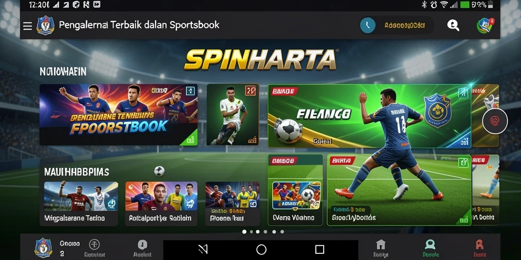 Tampilan menarik dari gameplay SPINHARTA dalam taruhan olahraga.