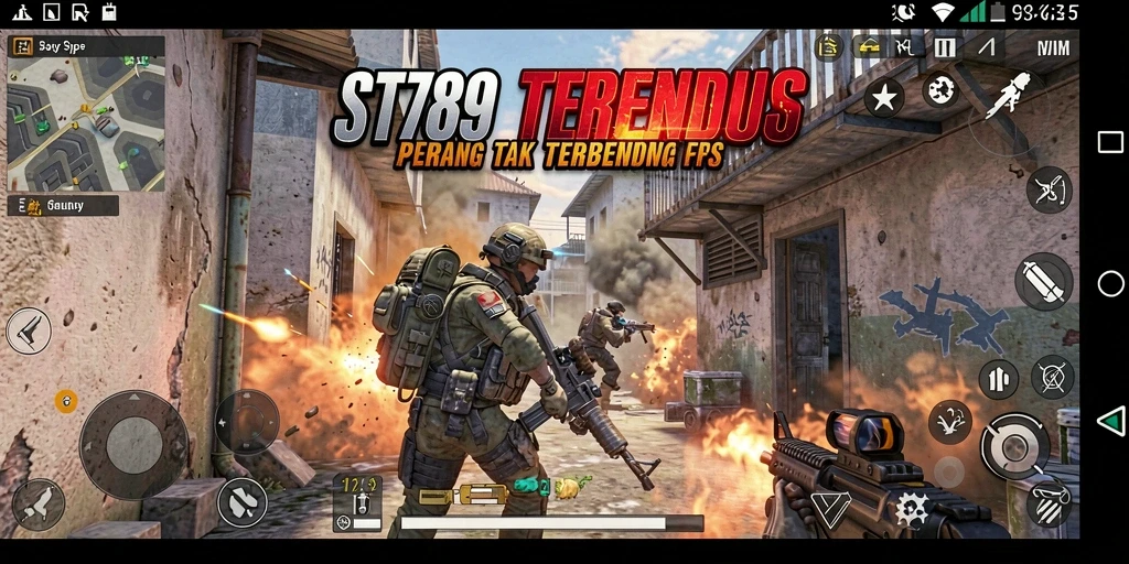 Gameplay ST789 menunjukkan aksi menembak yang mendebarkan dan intens.
