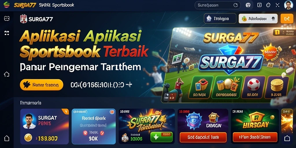 Tampilan menarik dari gameplay aplikasi sportsbook SURGA77.