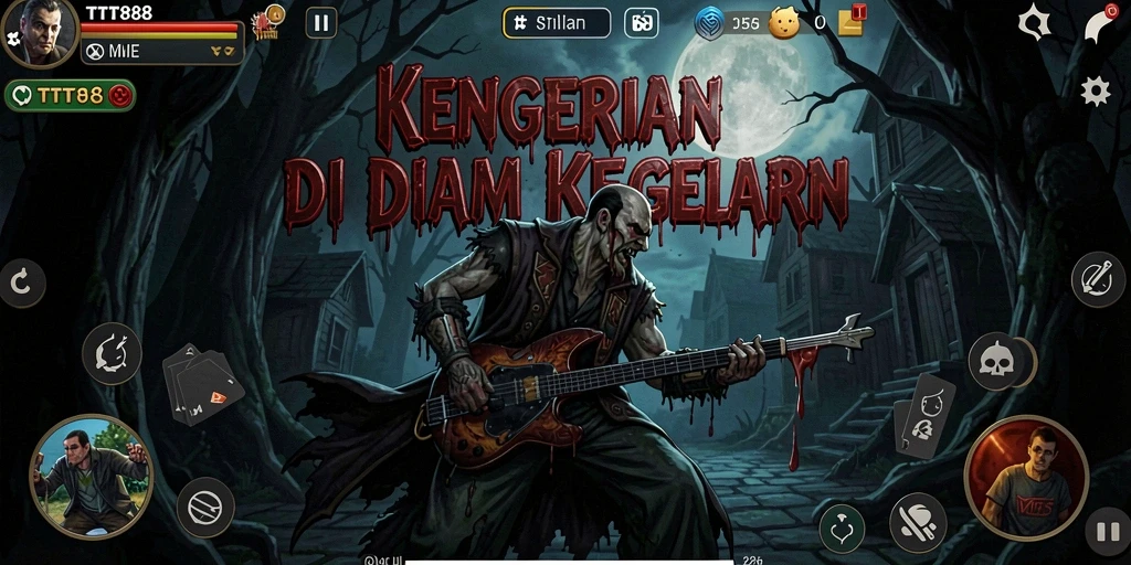 Gameplay menegangkan dari TTT888 dengan suasana horor.