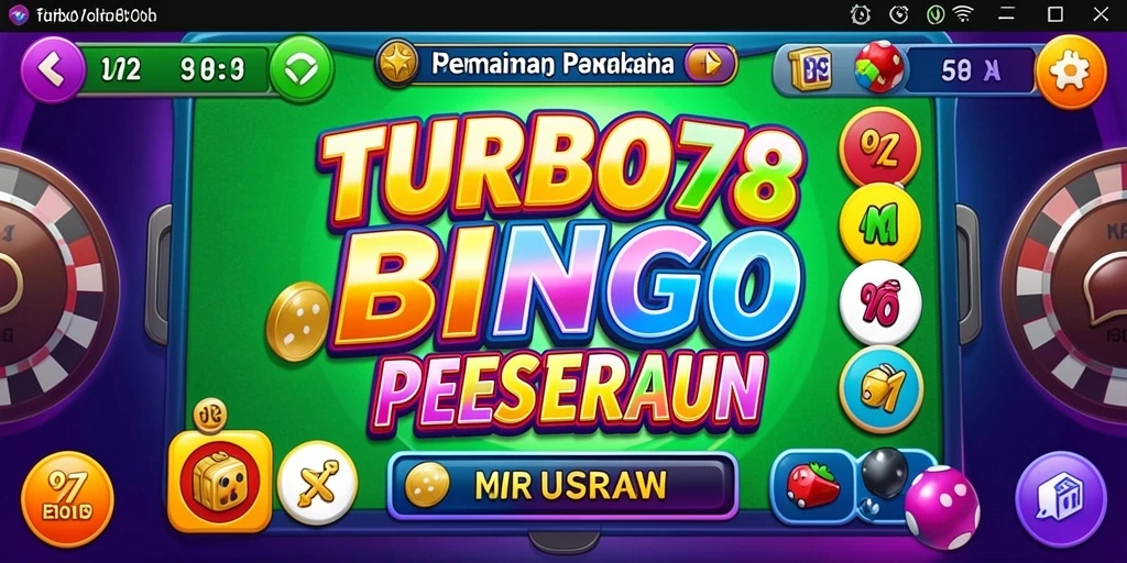 Tampilan gameplay seru di TURBO78 dengan elemen Bingo yang menarik.